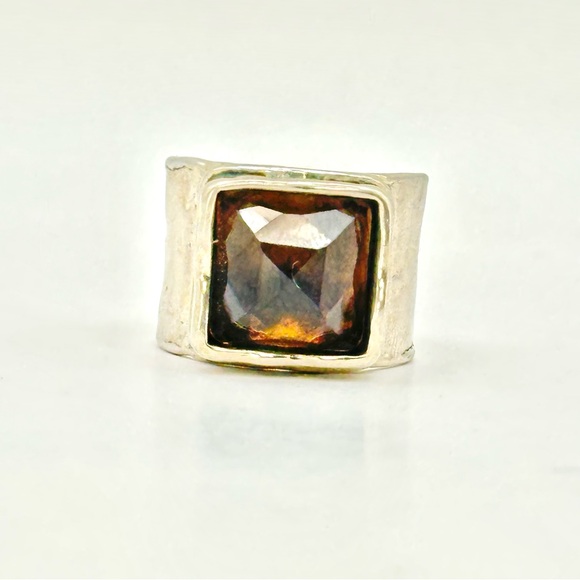 Silpada Retired Vintage R1453 Dusk Til Dawn Silver Smoky Quartz Ring Size 7.75 - Picture 2 of 10